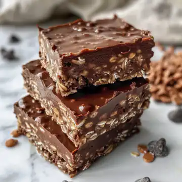 No Bake Chocolate Oatmeal Bars taken with iphone 15 pro max --iw 2 --ar 4:5 --v 6.0 --raw