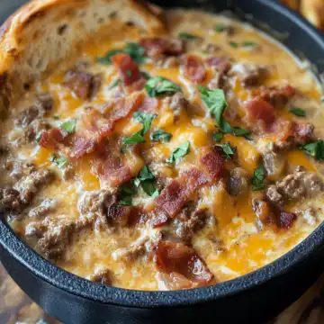 One-Pot Philly Cheesesteak Soup with Bacon and Cheesy Toast taken with iphone 15 pro max --iw 2 --ar 4:5 --v 6.1 --raw