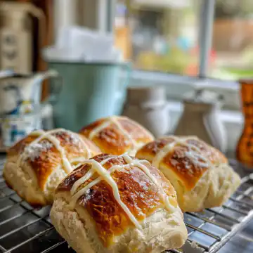 Orange hot cross buns taken with iphone 15 pro max --iw 2 --ar 4:5 --v 6.0 --raw
