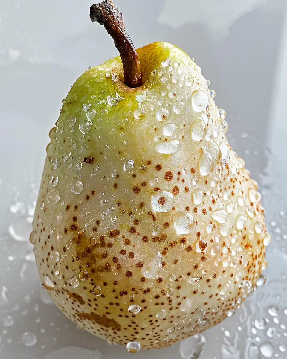 Serving pear charoset in a bowl ready to enjoy