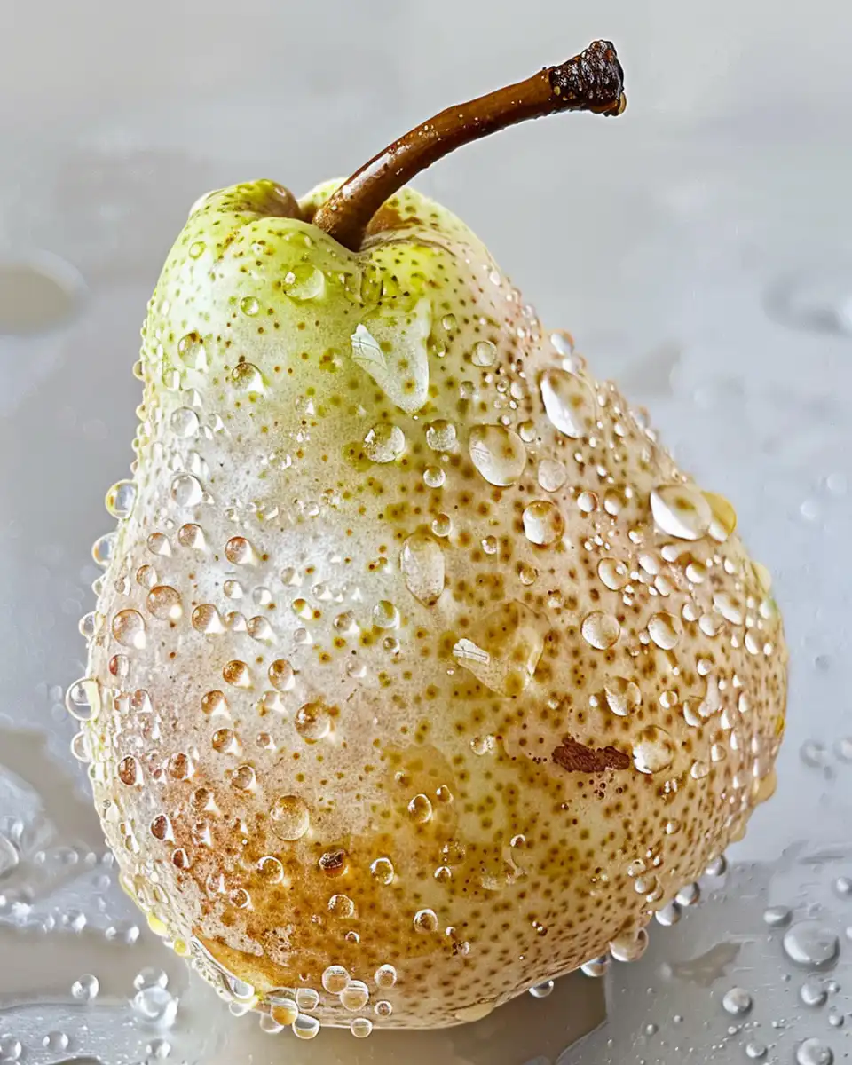 Close-up of fresh pear charoset in pressure cooker with steam rising
