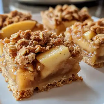 Perfect Apple Crisp Shortbread Bars taken with iphone 15 pro max --iw 2 --ar 4:5 --v 6.1 --raw