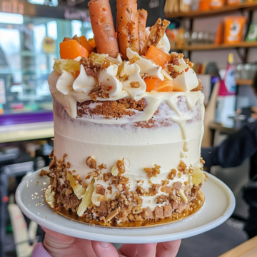 Pineapple carrot cake taken with iphone 15 pro max --iw 2 --ar 4:5 --v 6.0 --raw