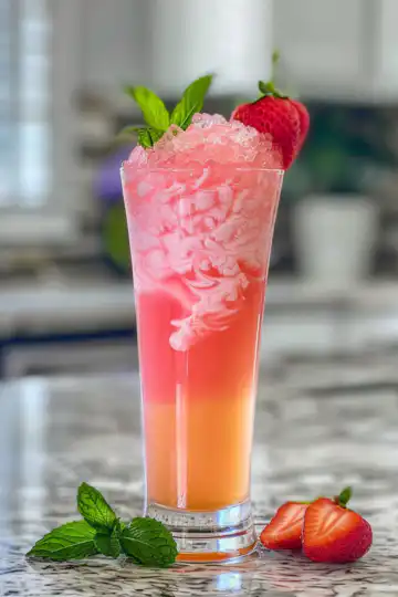 Pink Cottontail Sherbet Mocktail taken with iphone 15 pro max --iw 2 --ar 4:5 --v 6.0 --raw