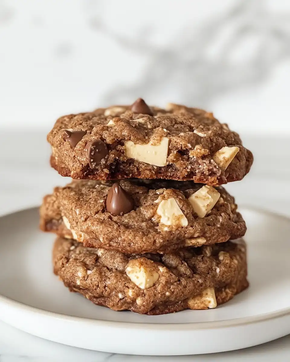 Soft texture of Greek yogurt protein cookies fresh from the oven