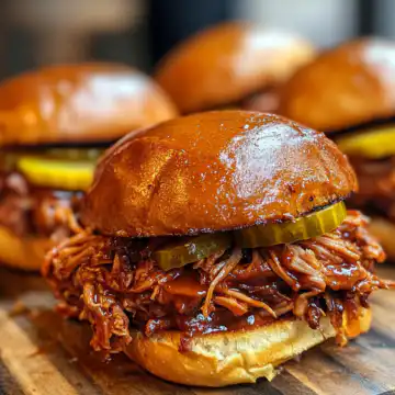 Pulled pork sandwiches taken with iphone 15 pro max --iw 2 --ar 4:5 --v 6.1 --raw