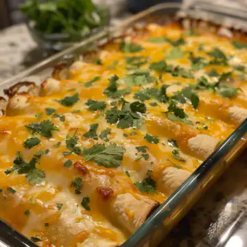 Queso Chicken Enchiladas Bake taken with iphone 15 pro max --iw 2 --ar 4:5 --v 6.0 --raw