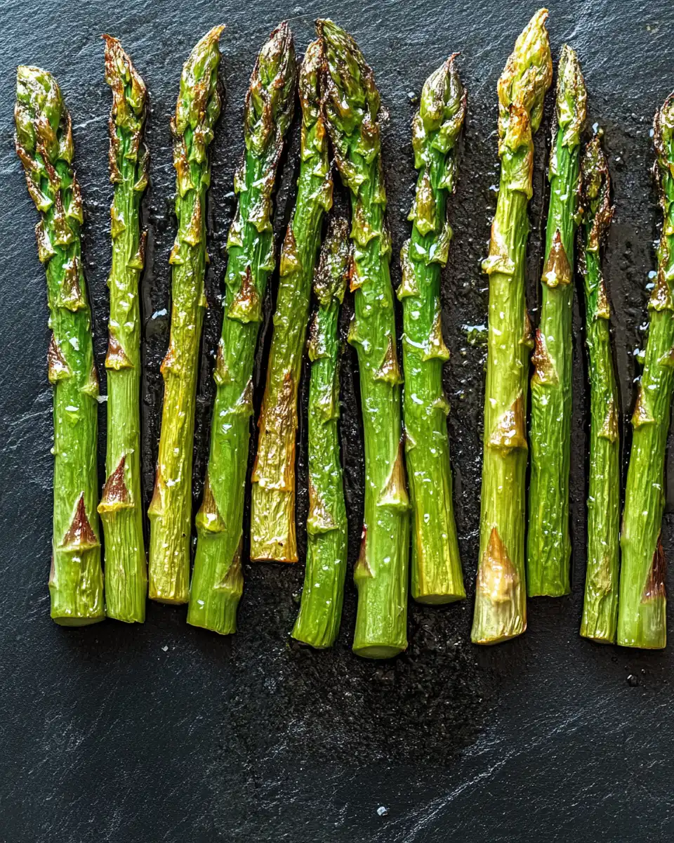 Steaming asparagus after pressure cooking