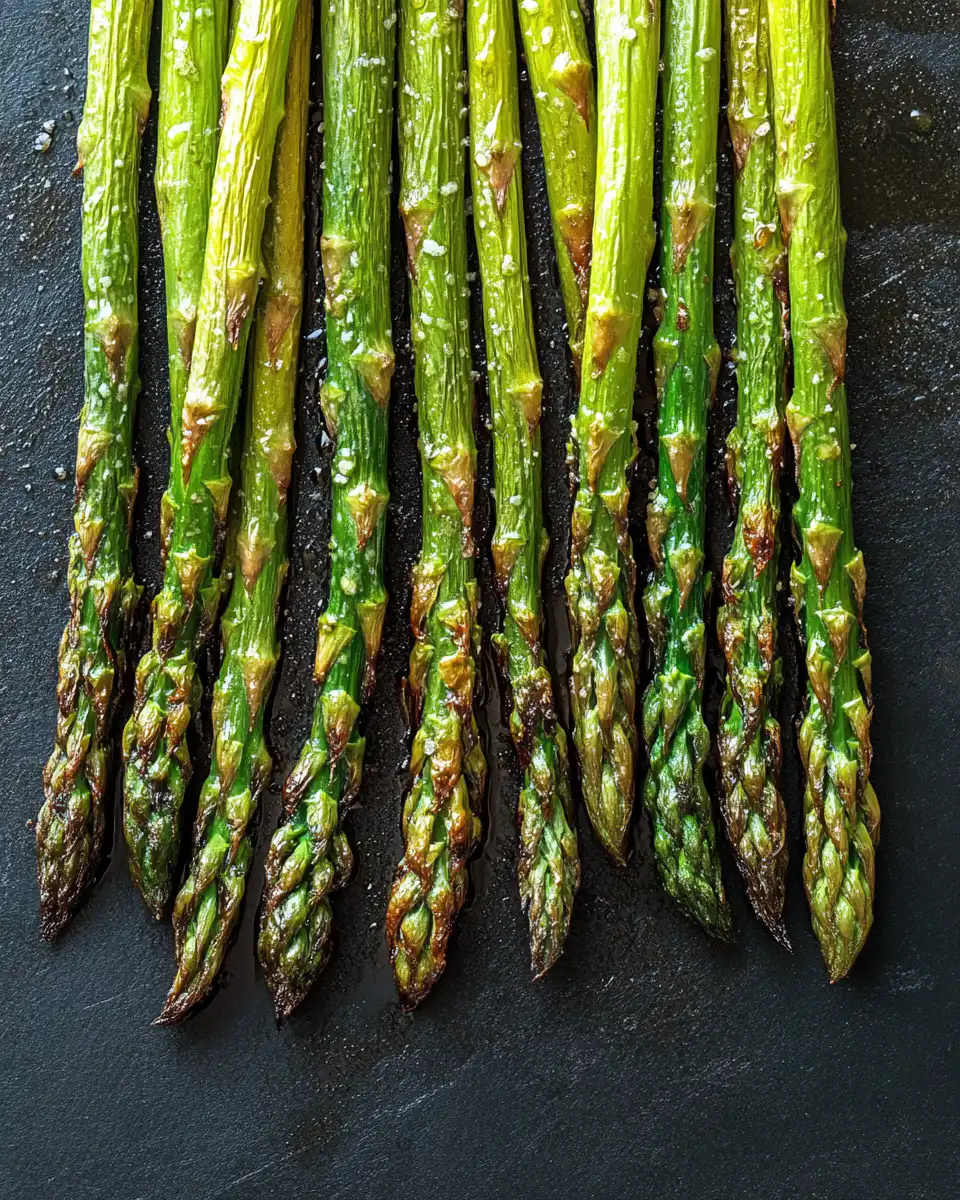 Final plated asparagus dish