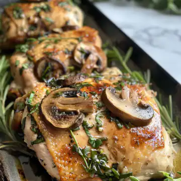 Savory Mushroom Stuffed Chicken Breast taken with iphone 15 pro max --iw 2 --ar 4:5 --v 6.0 --raw