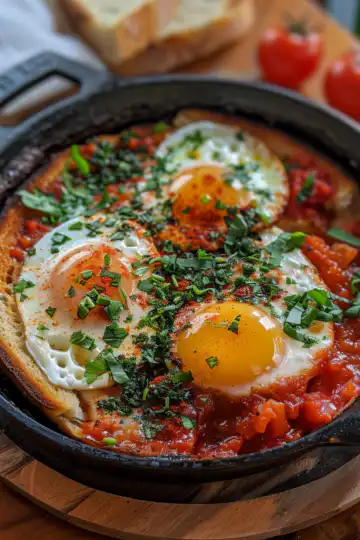 Shakshouka Toast taken with iphone 15 pro max --iw 2 --ar 4:5 --v 6.0 --raw