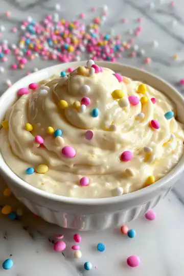 Simple Easter Dip Recipe: Creamy Pastel Sweetness taken with iphone 15 pro max --iw 2 --ar 4:5 --v 6.0 --raw
