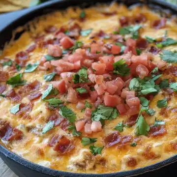 Sizzling Bacon Cheeseburger Queso Dip Recipe taken with iphone 15 pro max --iw 2 --ar 4:5 --v 6.1 --raw