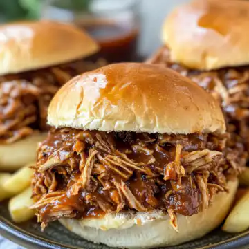 Slow cooker pulled chicken taken with iphone 15 pro max --iw 2 --ar 4:5 --v 6.1 --raw