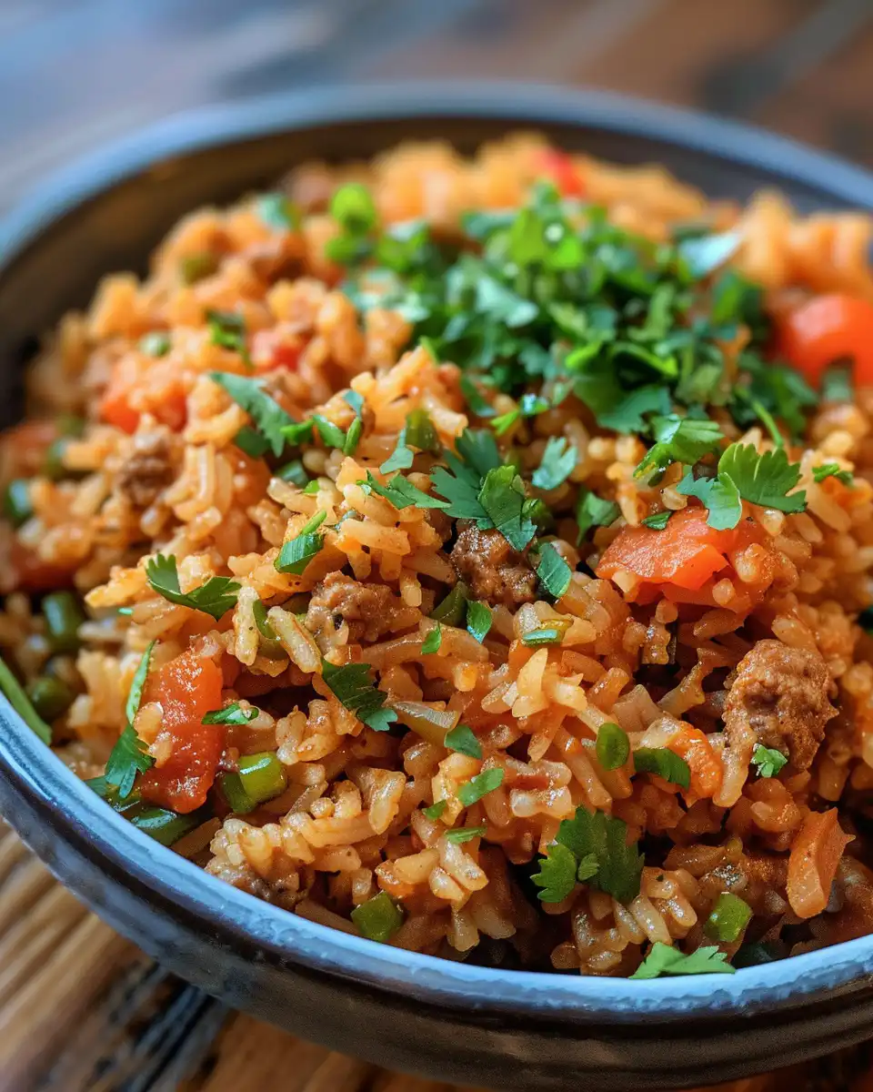 Fresh ingredients for pressure cooker Spanish rice