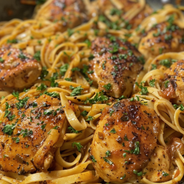 Spicy Cajun Chicken and Linguine in One-Pan Wonder taken with iphone 15 pro max --iw 2 --ar 4:5 --v 6.0 --raw