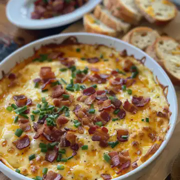 Spicy Gouda Bacon Dip taken with iphone 15 pro max --iw 2 --ar 4:5 --v 6.0 --raw