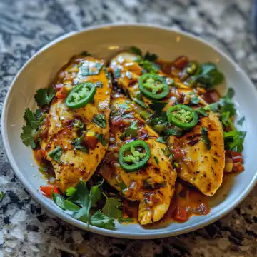 Spicy Jalapeno Chicken is the perfect weeknight meal taken with iphone 15 pro max --iw 2 --ar 4:5 --v 6.0 --raw
