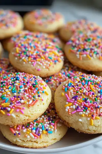 Spring Sprinkle Cookies taken with iphone 15 pro max --iw 2 --ar 4:5 --v 6.1 --raw