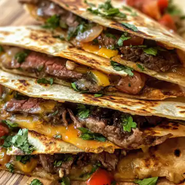 Steak quesadillas taken with iphone 15 pro max --iw 2 --ar 4:5 --v 6.1 --raw