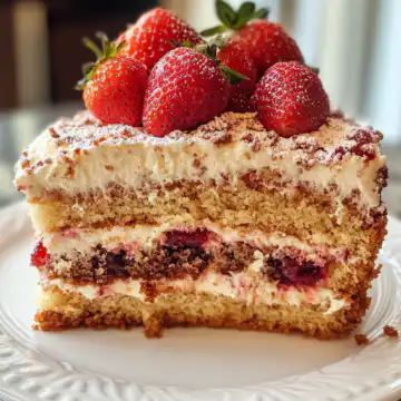Strawberry Coffee Cake taken with iphone 15 pro max --iw 2 --ar 4:5 --v 6.1 --raw