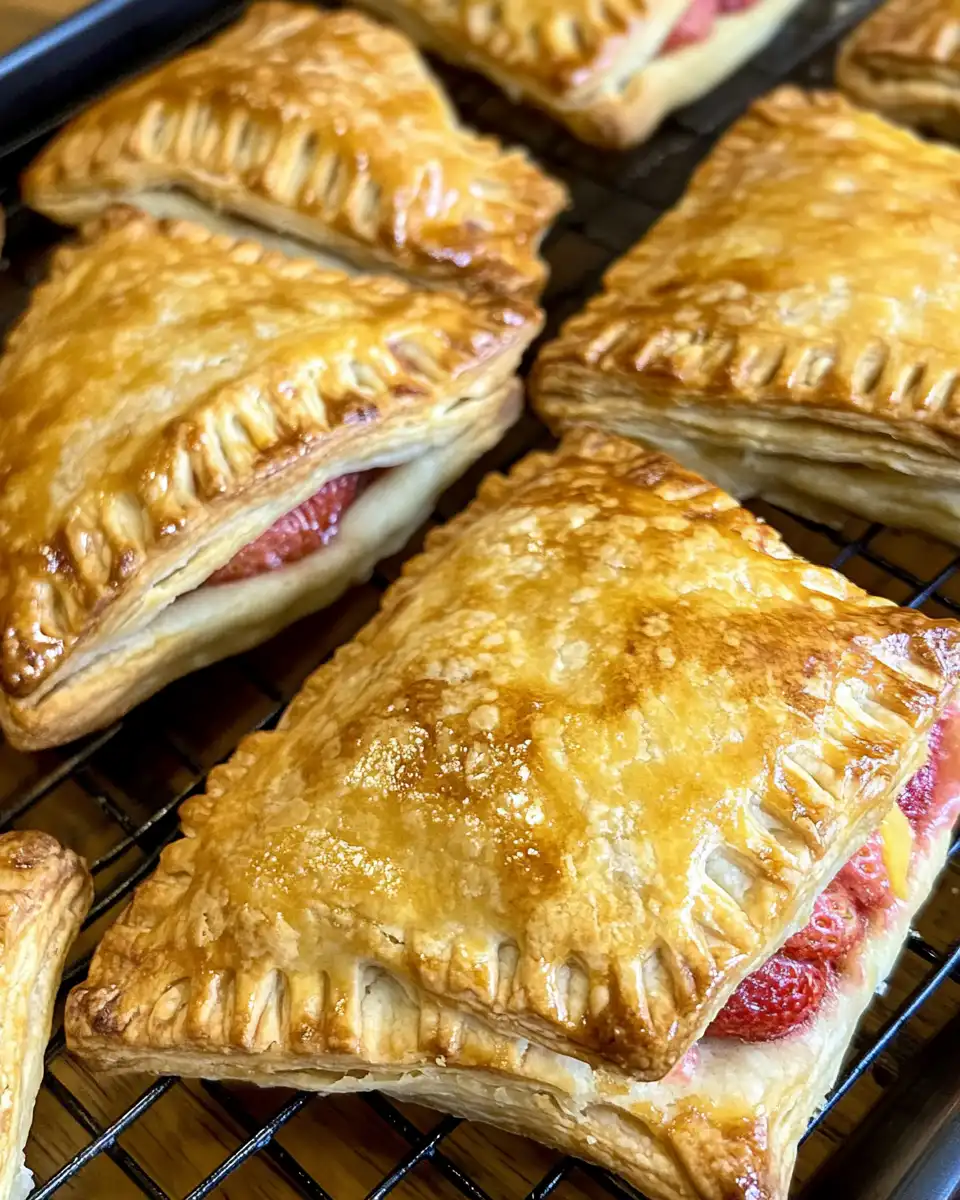 Ingredients including sliced strawberries and cream cheese filling mixture