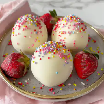 Strawberry Shortcake Easter Egg Bombs taken with iphone 15 pro max --iw 2 --ar 4:5 --v 6.0 --raw