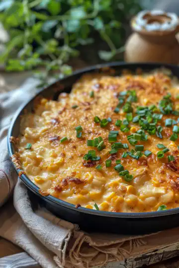 Street Corn Chicken Casserole taken with iphone 15 pro max --iw 2 --ar 4:5 --v 6.0 --raw