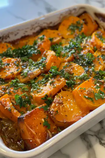Sweet potato bake taken with iphone 15 pro max --iw 2 --ar 4:5 --v 6.0 --raw