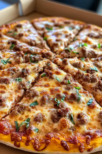 Sweet & Spicy Sausage Ricotta Honey Pizza taken with iphone 15 pro max --iw 2 --ar 4:5 --v 6.1 --raw
