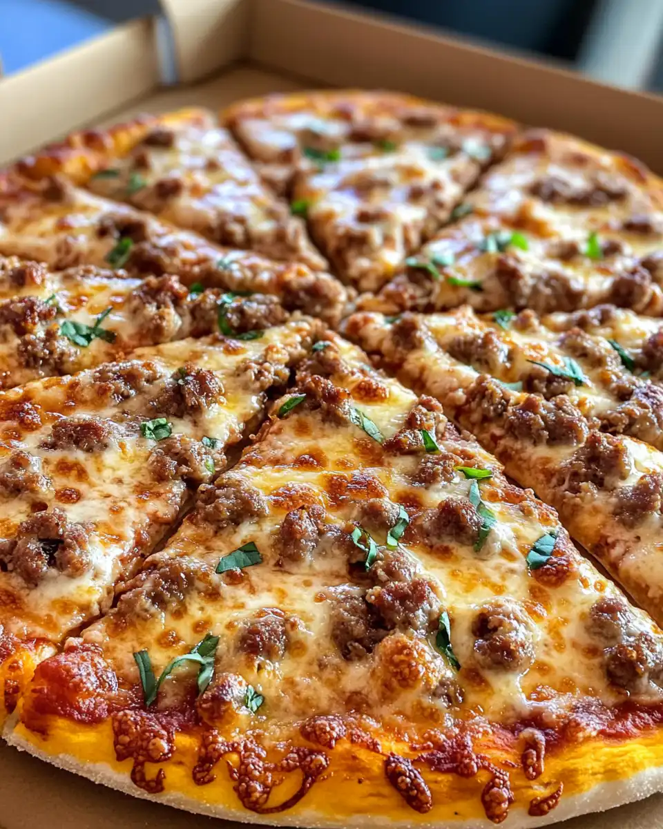 Sweet Spicy Sausage Ricotta Honey Hot Pizza fresh out of the pressure cooker