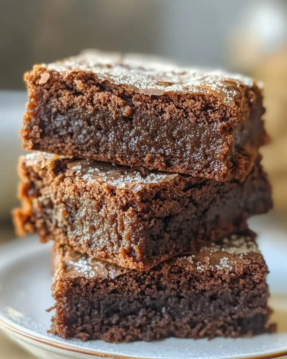 Pressure cooker brownies with Greek yogurt cooling inside