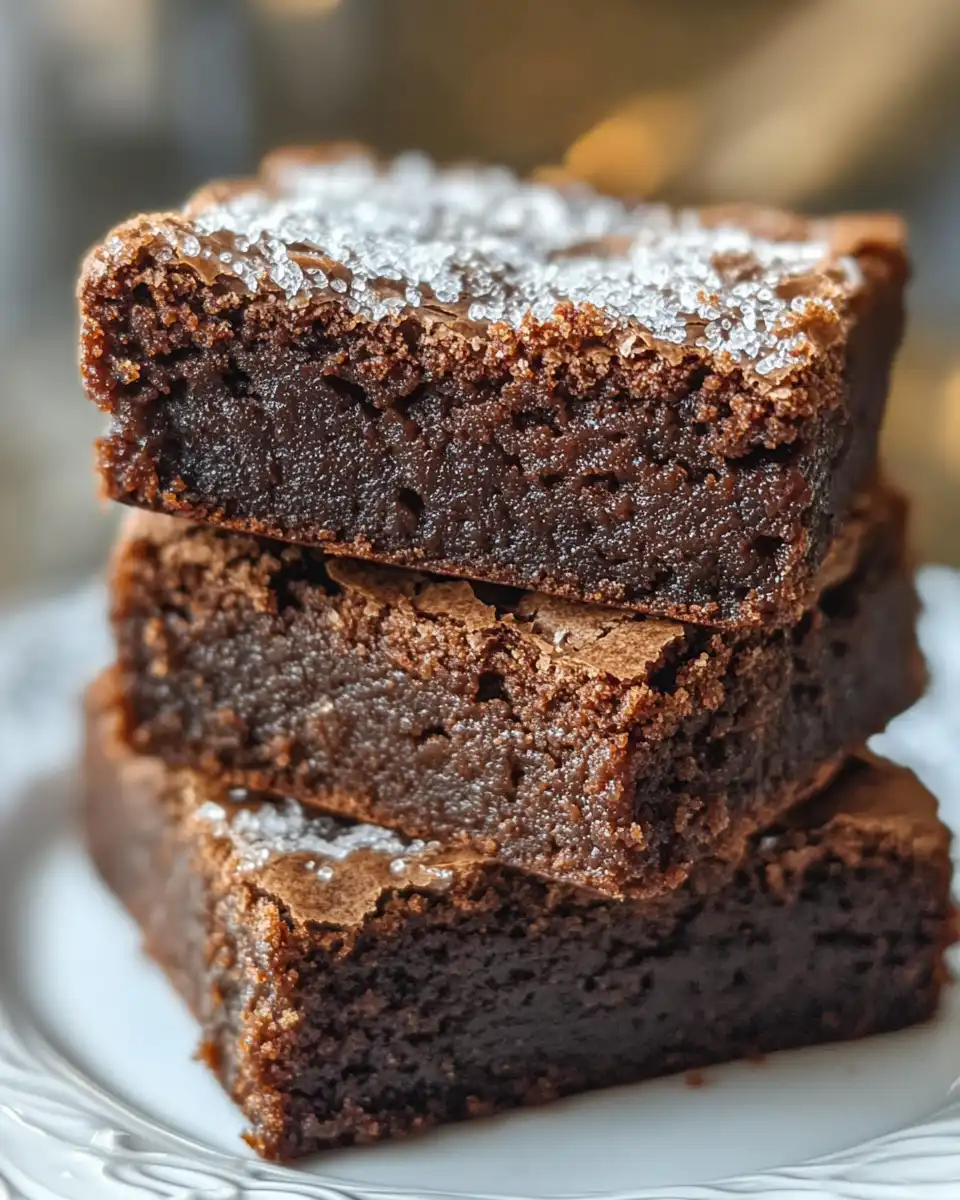 Fudgy chewy brownies with melted chocolate chips ready to serve