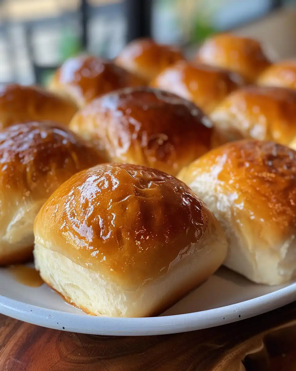 Texas Roadhouse style rolls freshly baked in pressure cooker