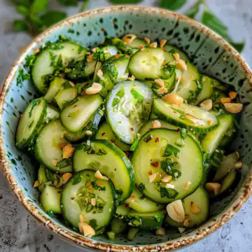 Thai Cucumber Salad taken with iphone 15 pro max --iw 2 --ar 4:5 --v 6.0 --raw