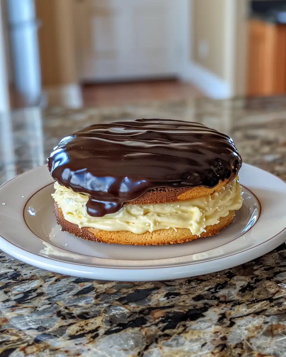 Golden edges of fresh Boston Cream Pie Cookies in pressure cooker