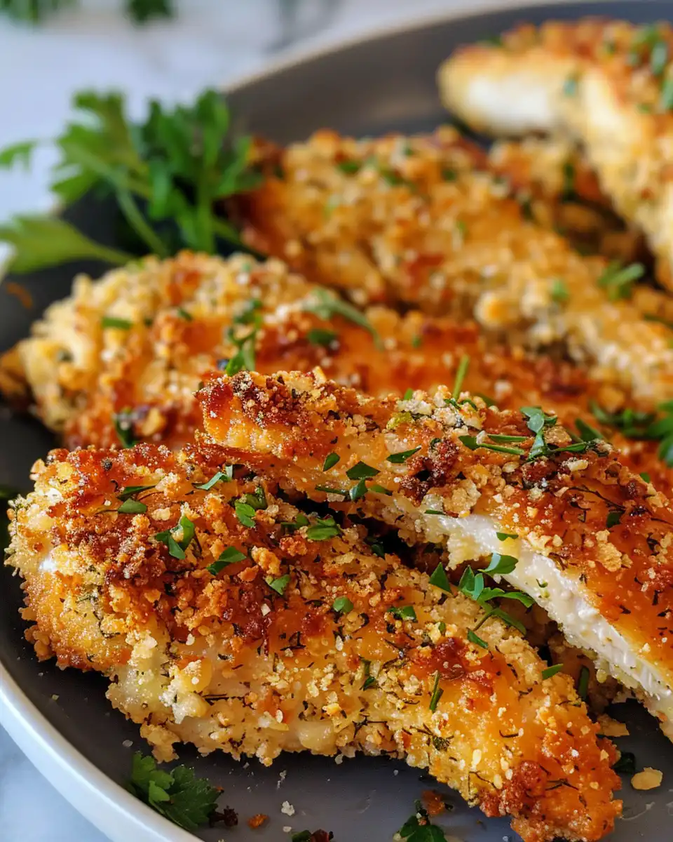 Coating and preparing chicken before baking