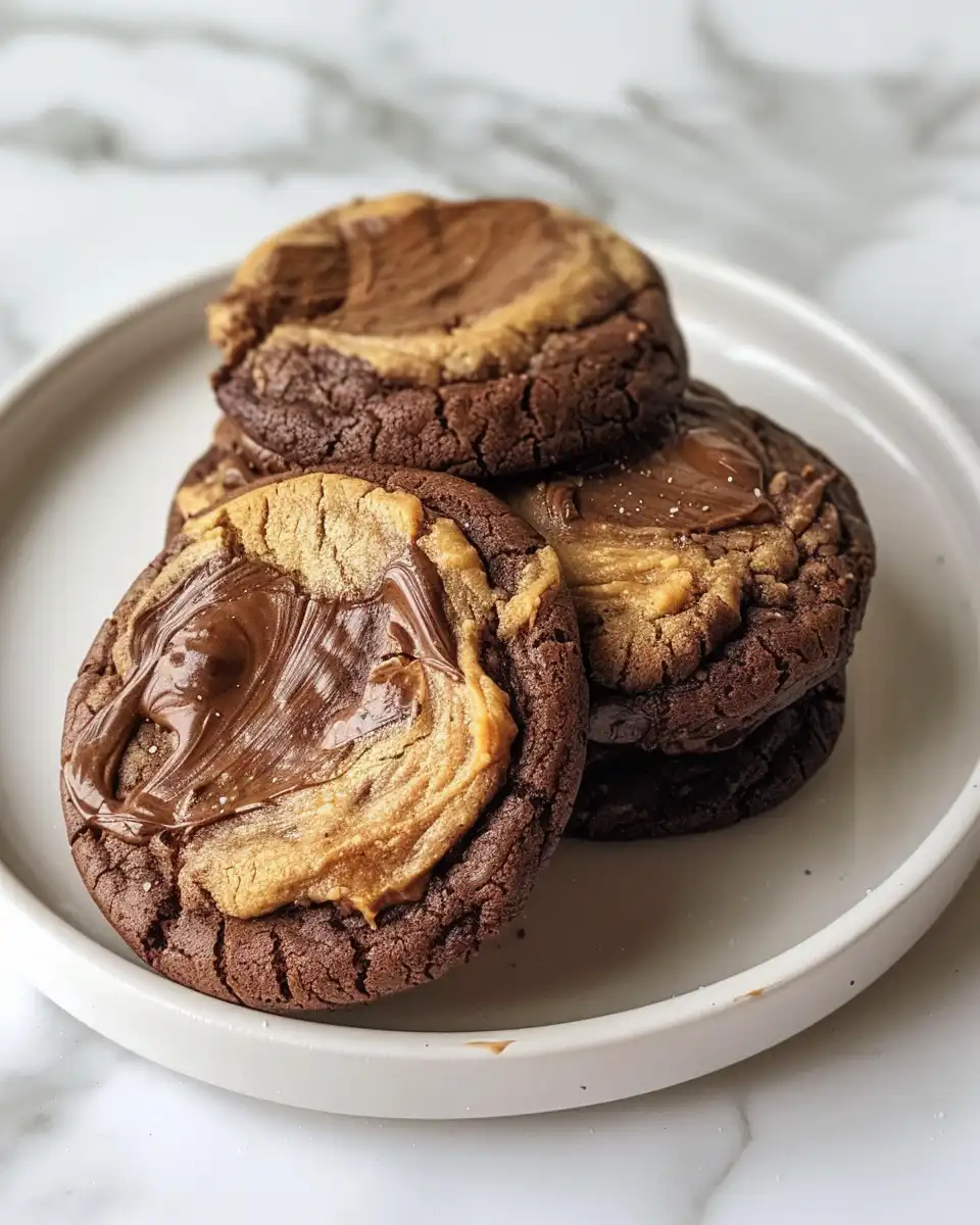 Chocolate and peanut butter cookie dough baking in pressure cooker