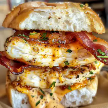 Ultimate Loaded Chicken Club Sandwich with Crispy Bacon and Fresh Herbs taken with iphone 15 pro max --iw 2 --ar 4:5 --v 6.0 --raw
