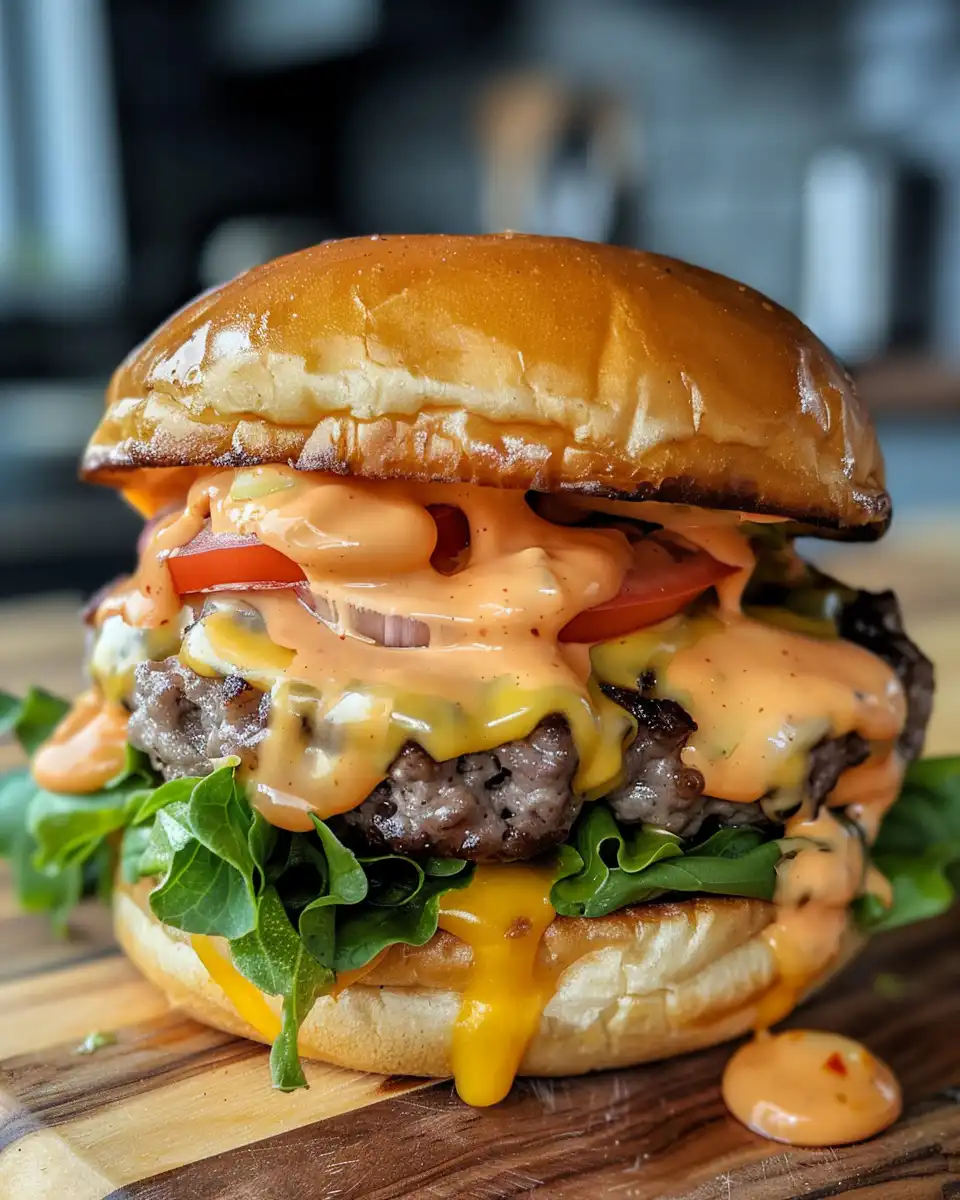 Freshly made smash burger sauce in a bowl ready for serving