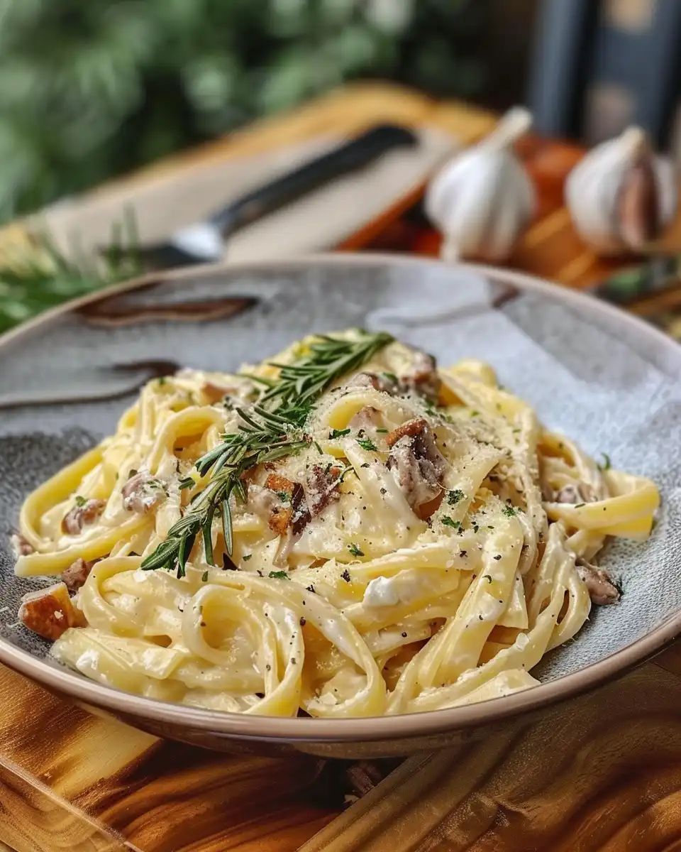 Close-up of creamy Turkish pasta with yogurt and paprika butter