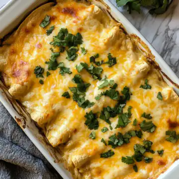 White chicken enchilada casserole taken with iphone 15 pro max --iw 2 --ar 4:5 --v 6.1 --raw