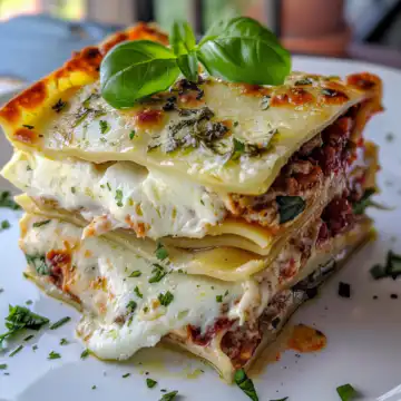 White lasagna taken with iphone 15 pro max --iw 2 --ar 4:5 --v 6.0 --raw