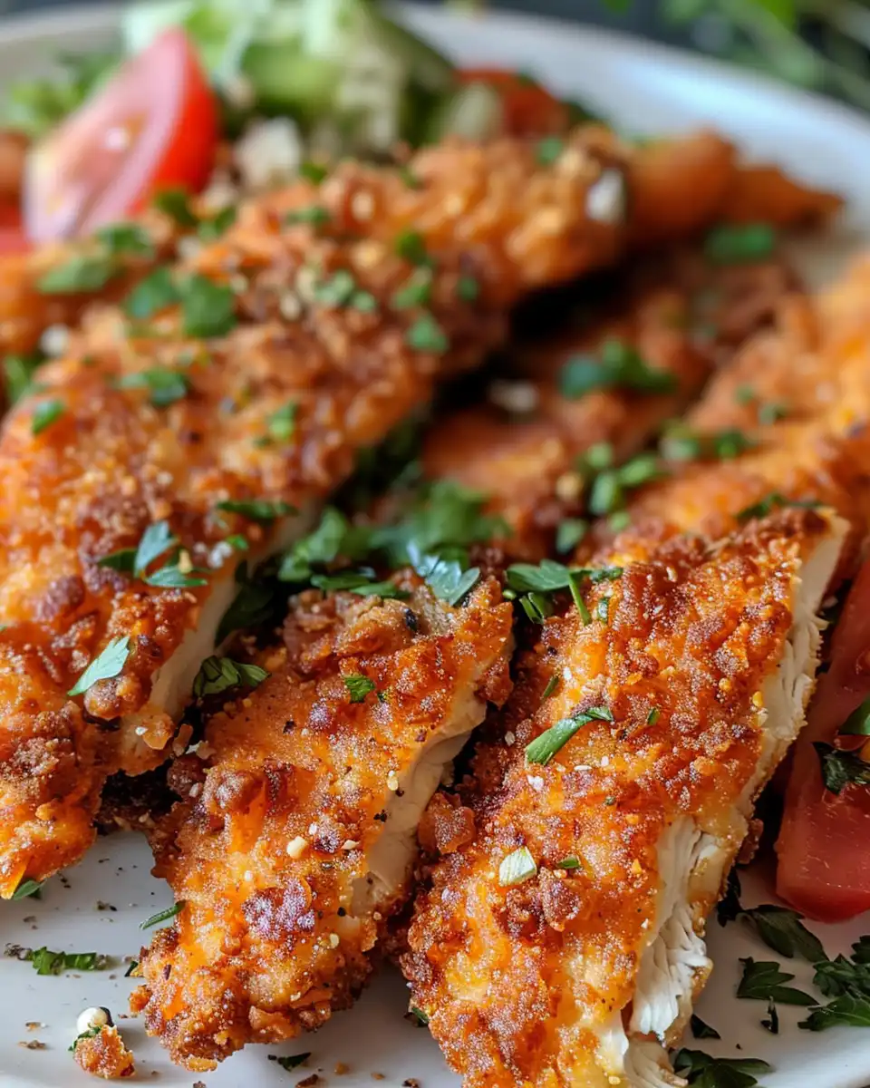 Pressure cooker with Greek chicken tenders inside