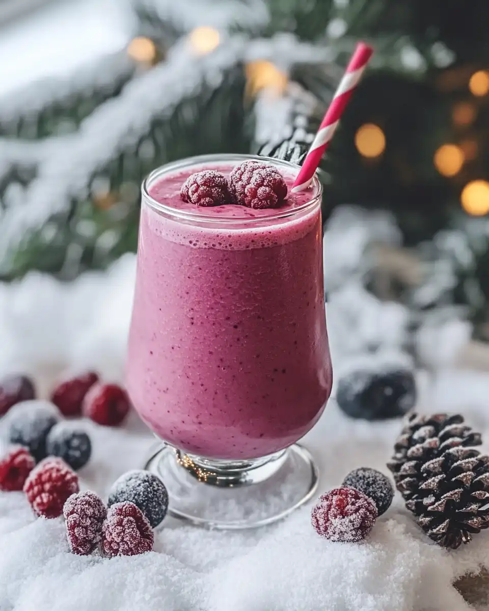 Ingredients for Winter Wonderland Colada smoothie including coconut milk, pineapple and banana