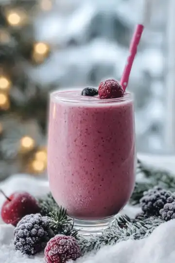 Winter Wonderland Smoothie Recipe taken with iphone 15 pro max --iw 2 --ar 4:5 --v 6.1 --raw