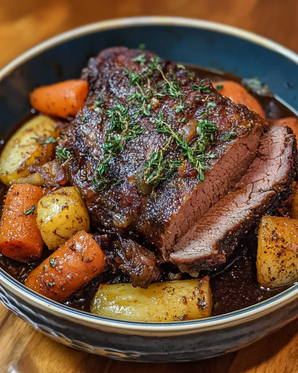 Close-up of delicious pot roast