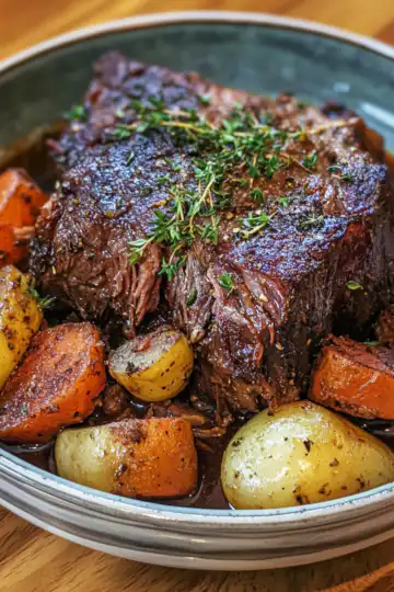 Yankee pot roast taken with iphone 15 pro max --iw 2 --ar 4:5 --v 6.1 --raw