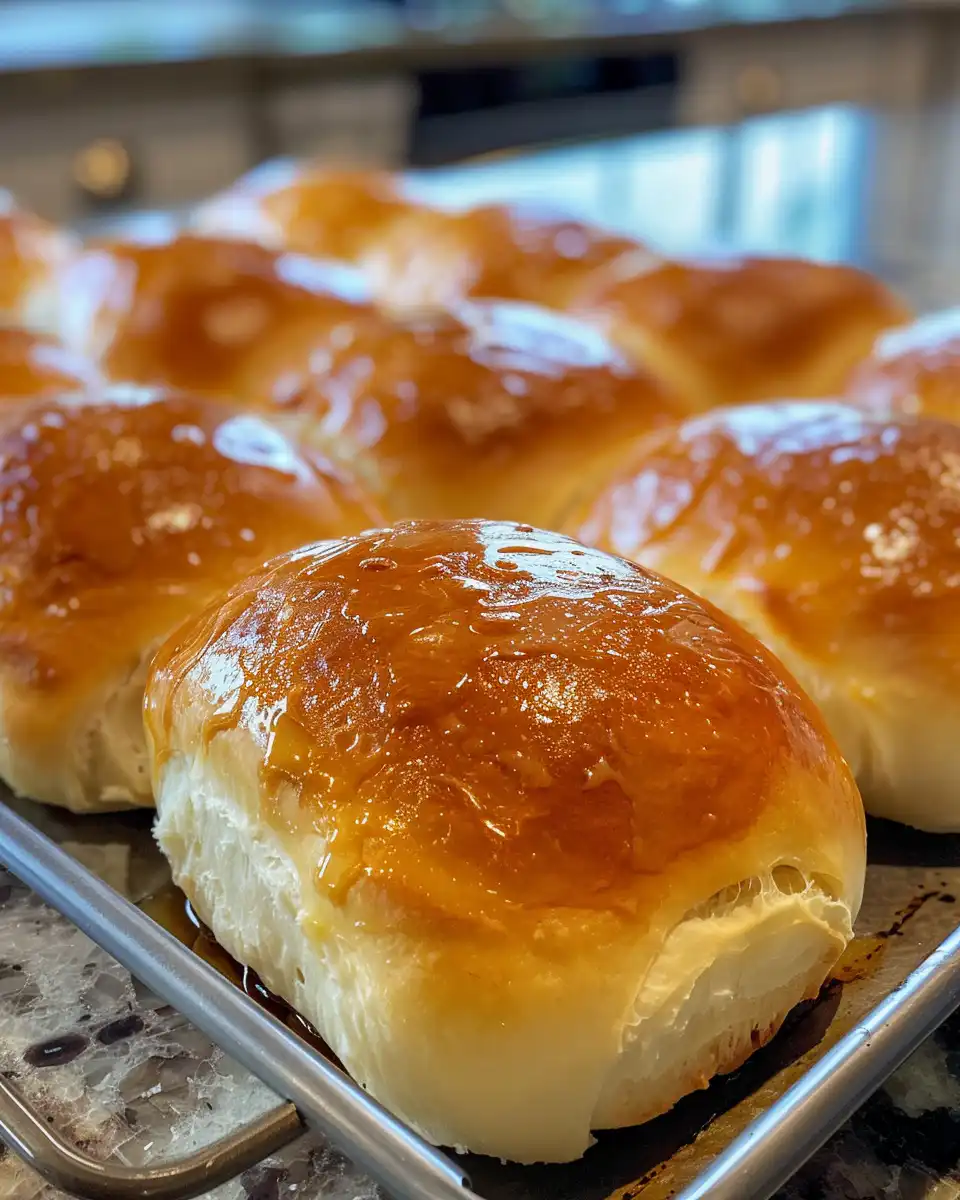Ingredients for soft dinner rolls arranged on kitchen counter