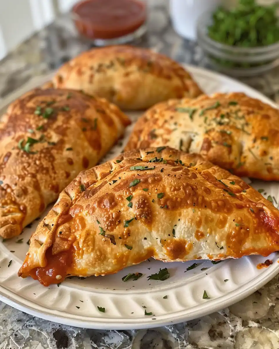 Ingredients for air fryer calzones including shredded cheese and pizza sauce